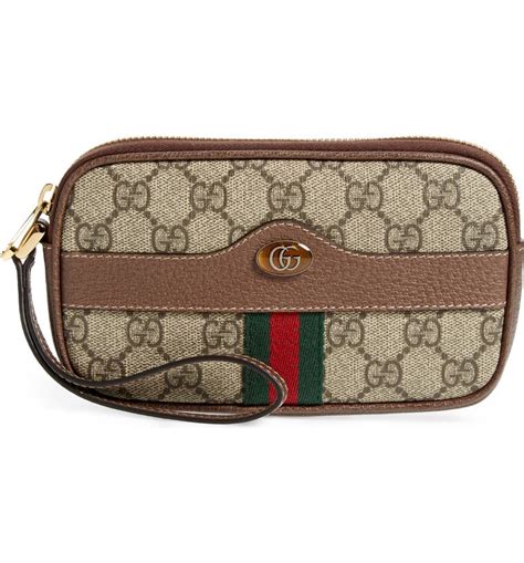 gucci supreme gucci wristlet|Gucci wristlet nordstrom.